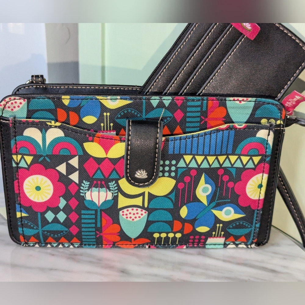 Lily Bloom Detachable Crossbody w/ Wallet Insert in Karma Bloom